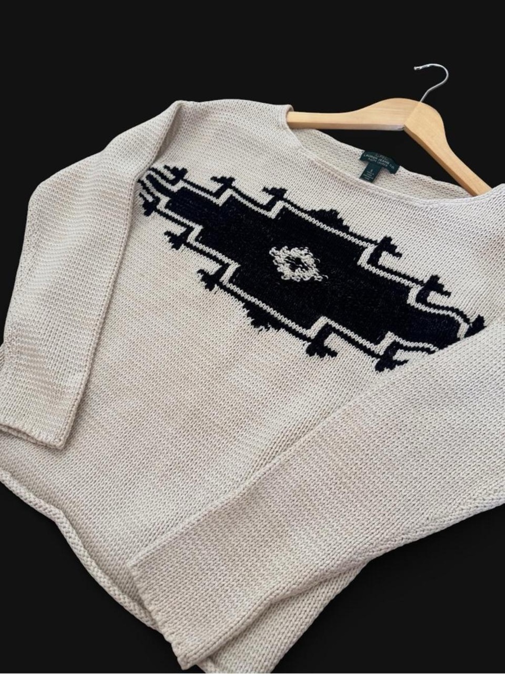 Vintage LRL Lauren Jeans Co. Ralph Lauren Southwestern Knit Sweater S